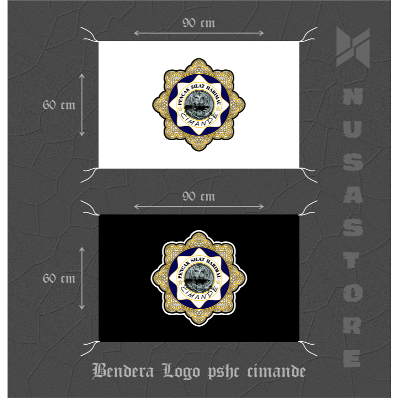 BENDERA LOGO PSHC CIMANDE | KELUARGA BESAR PAGAR NUSA CIMANDE | BENDERA PAKEM PSHC CIMANDE