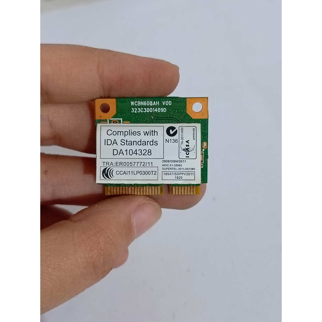MODUL WIFI WIRELESS CARD ANATEL MODEL AR5B225 COPOTAN TOSHIBA SATELLITE U840 - ercomp1