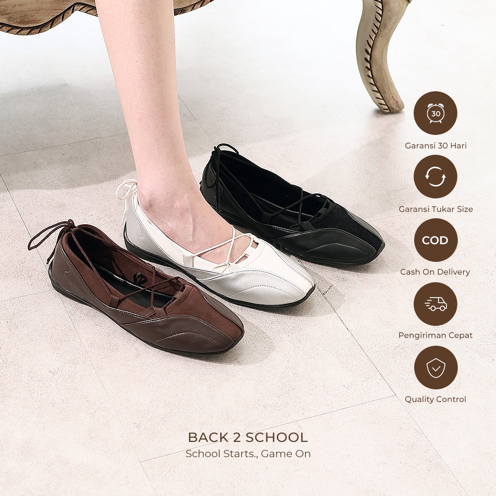 WINOD - Dissa Sepatu Ballerina Sneakers Speedcat Slip On Wanita