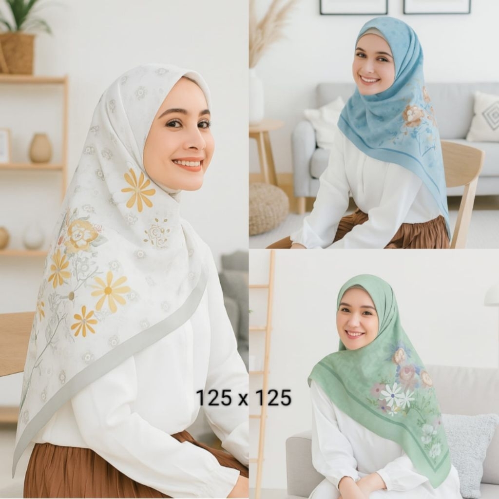 PROMO / SYARI AZAYANAA SERIES / JILBAB VOAL MOTIF / GROSIR HIJAB / HIJAB SEGI EMPAT / VOAL MOTIF / S