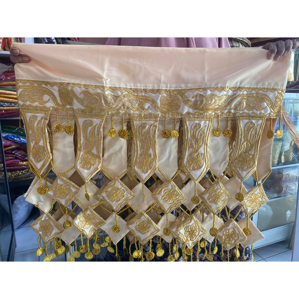 Ondas cincang bordir/dekorasi pelaminan minang melayu