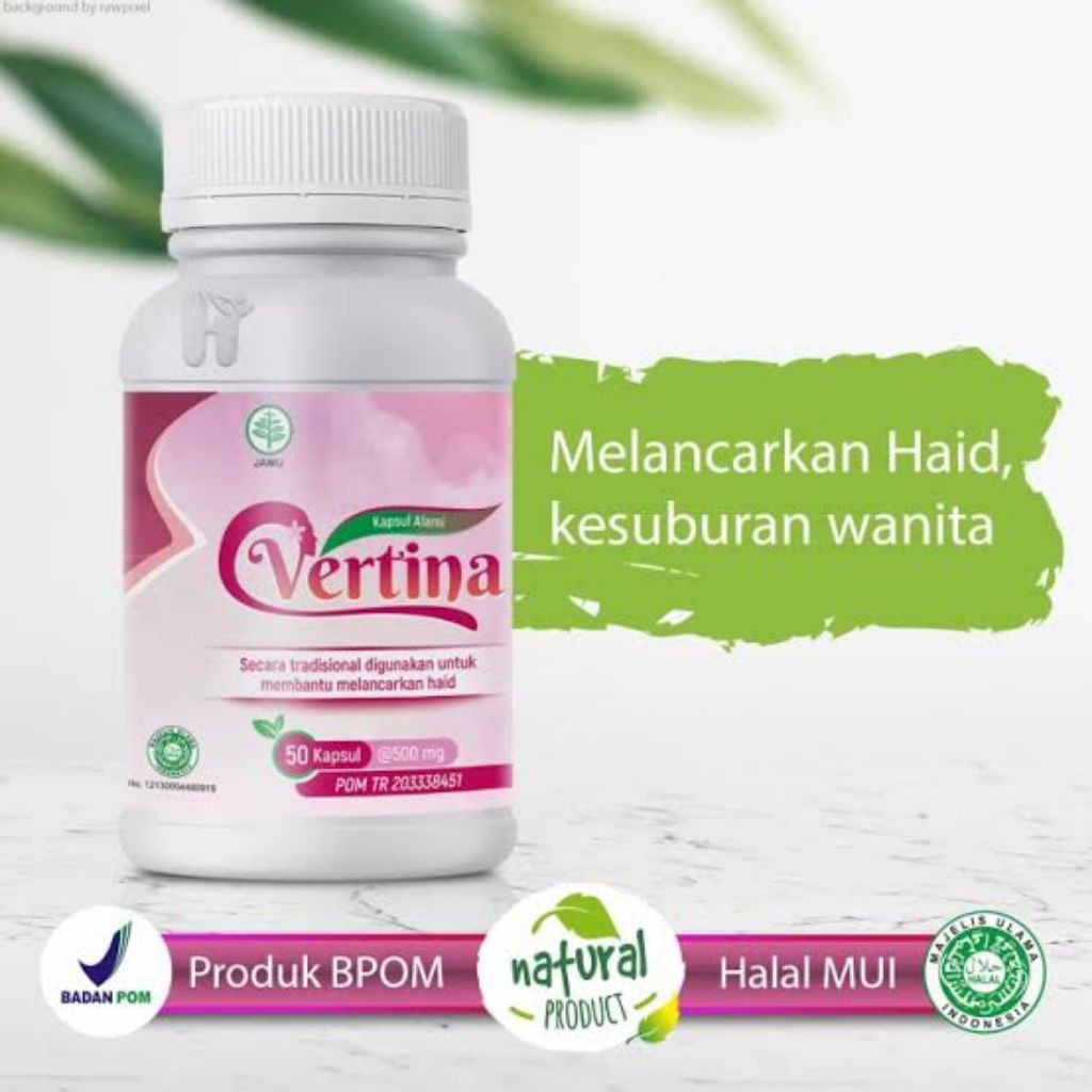 Vertina herbal melancarkanHaid danPenyuburwanita