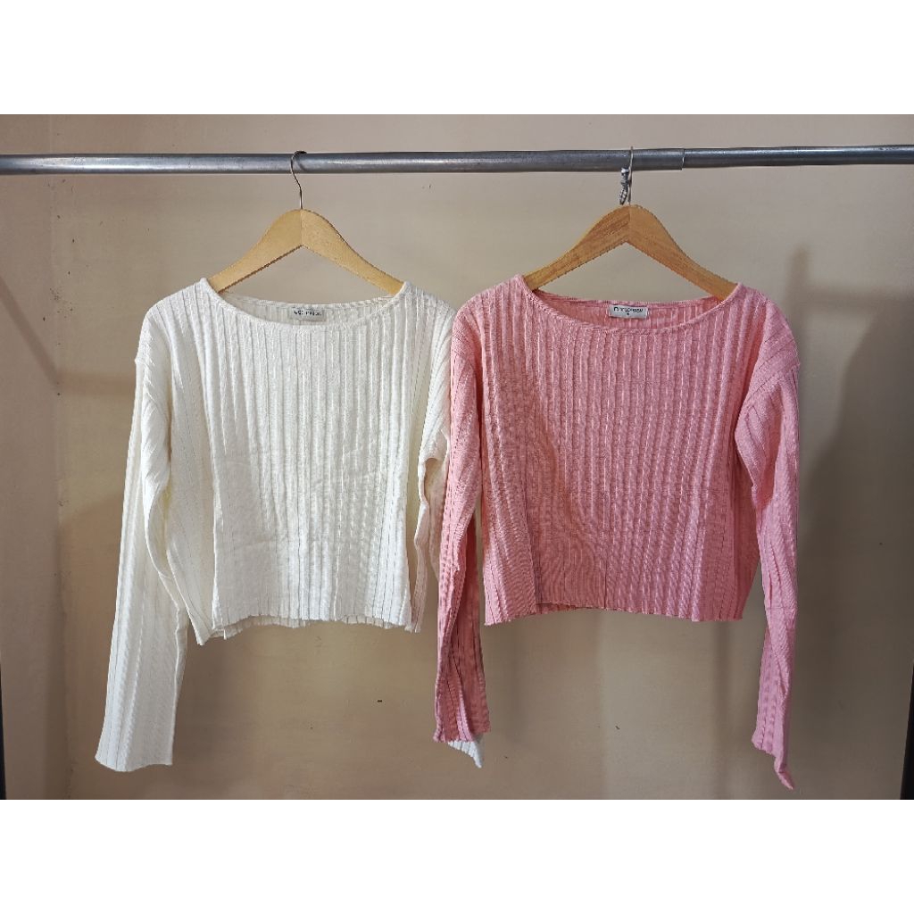 COLORBOX SWEATER WANITA CROP TOP LENGAN PANJANG ORIGINAL