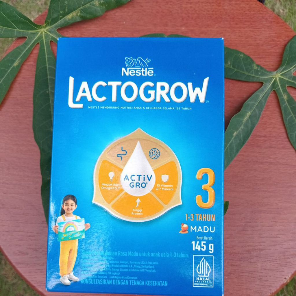 

Lactogrow 3 , 145 GR untuk anak 1-3 tahun, Expired April 2026