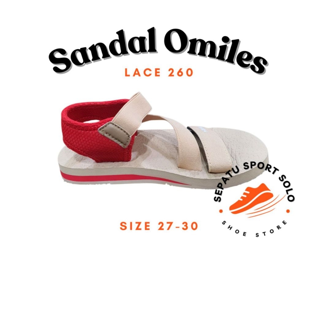 Sandal Omiles Ziva Kids Beige Rdx 27,28,29,30 Omiles 260