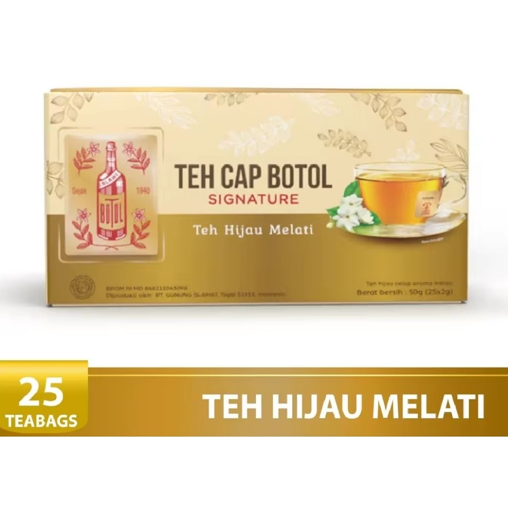 

Teh Celup Cap Botol Signature Teh Hijau Melati isi 25 Pcs