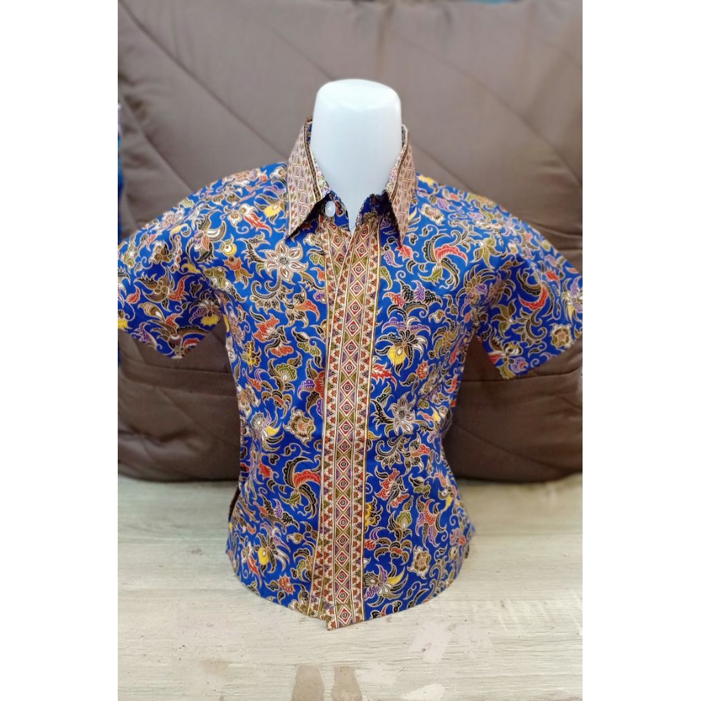Bakul batik,Kemeja batik anak lengan pendek