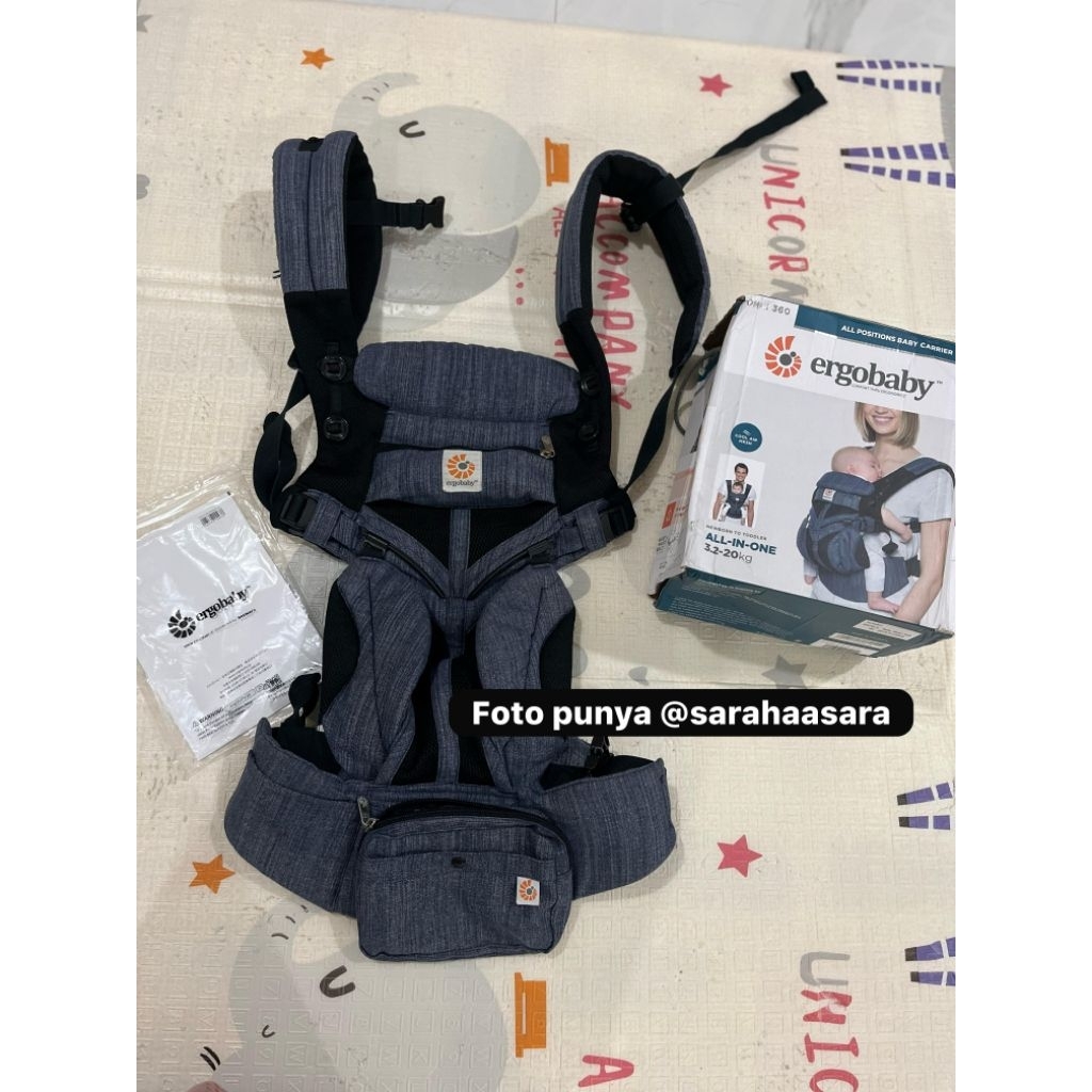 preloved ergo baby omni 360 cool air mesh