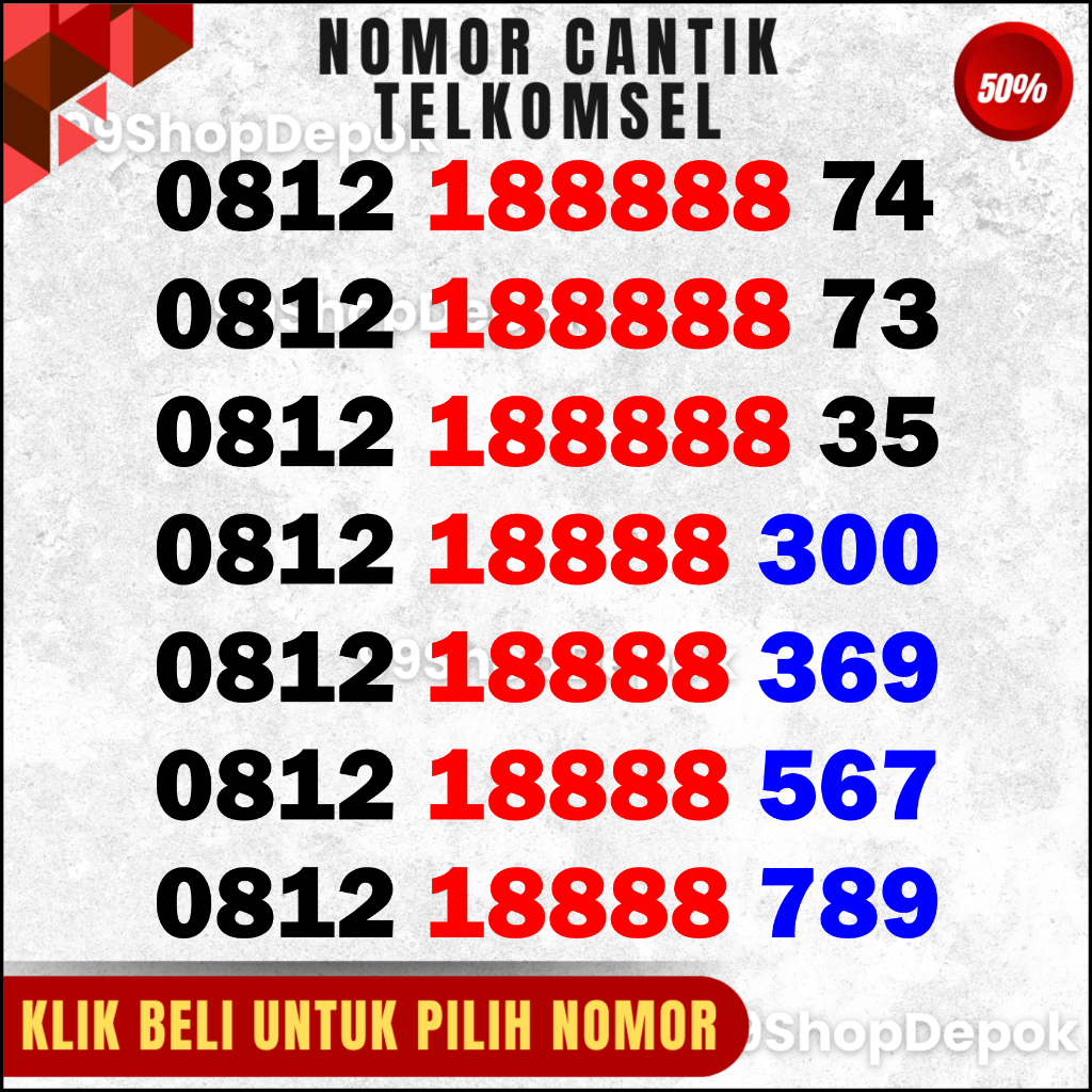 Nomor Cantik Telkomsel 88888 Nomor Cantik Simpati 88888 4g 5g - No Cantik Simpati 188888 789 369 #1