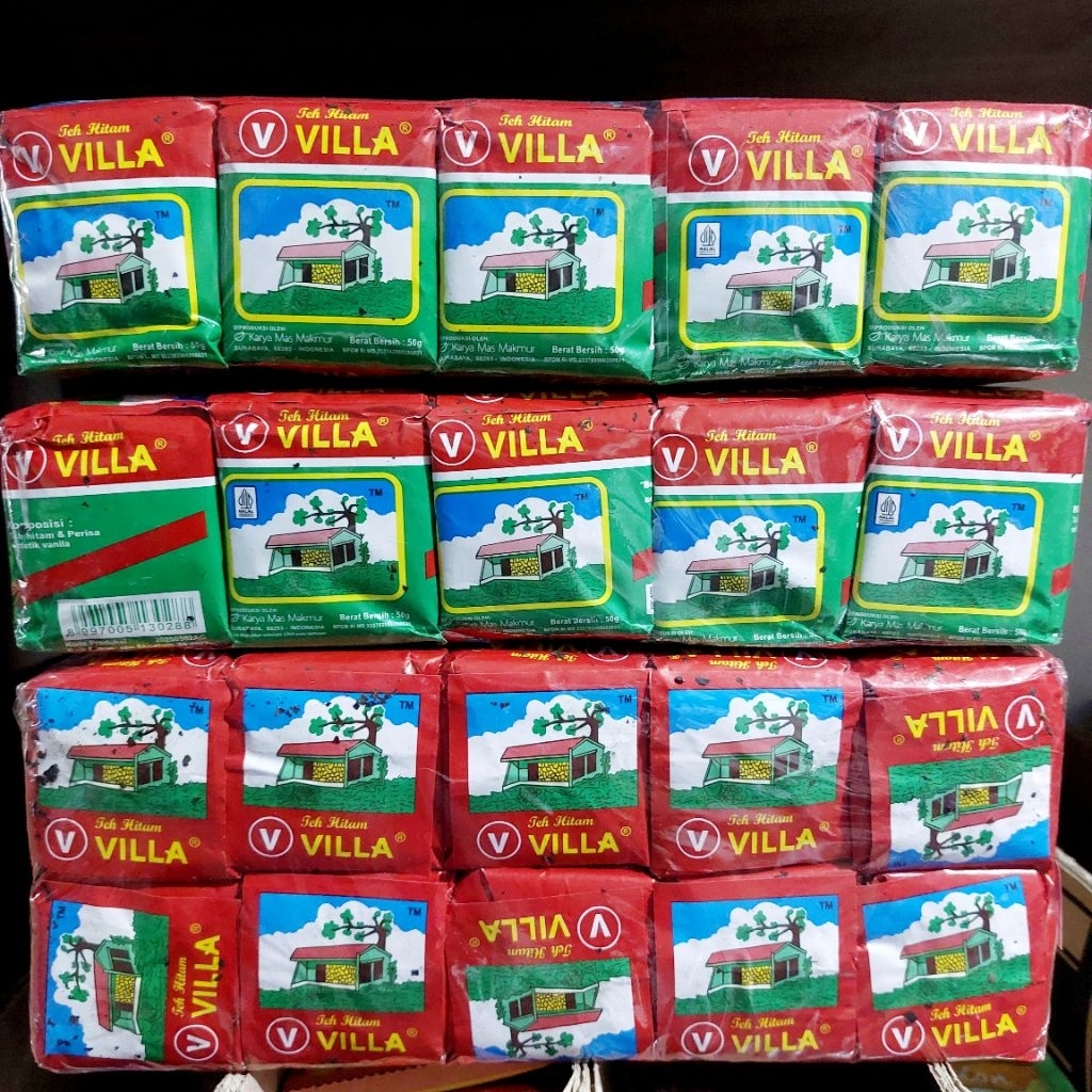 

Teh Hitam VILLA per slop 10x50g