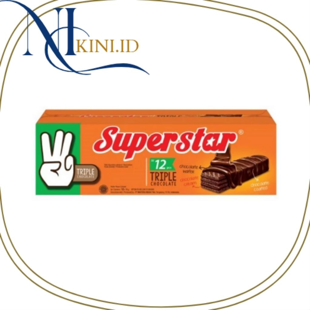 

SUPERSTAR TRIPLE CHOCOLATE 12PCX18G