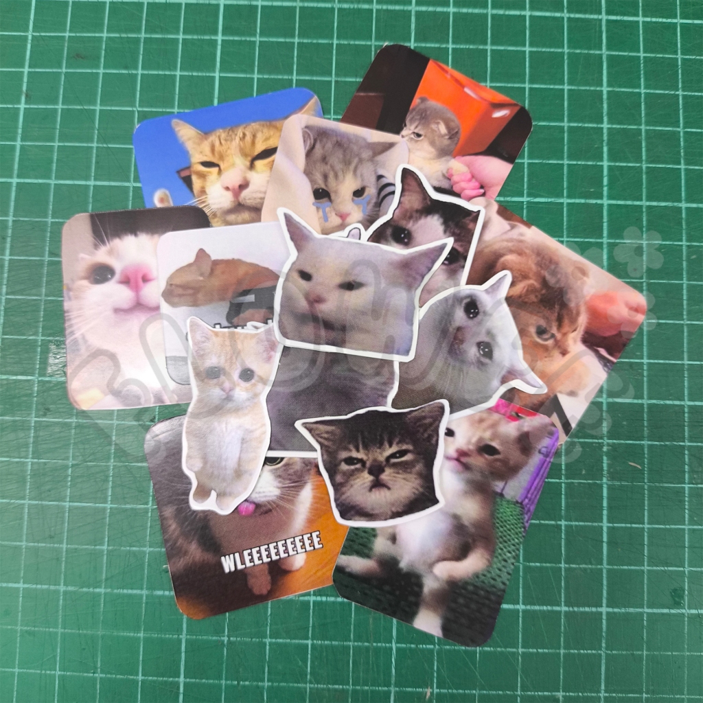 

stiker kucing random ukuran 4-5 cm isi 15 pcs