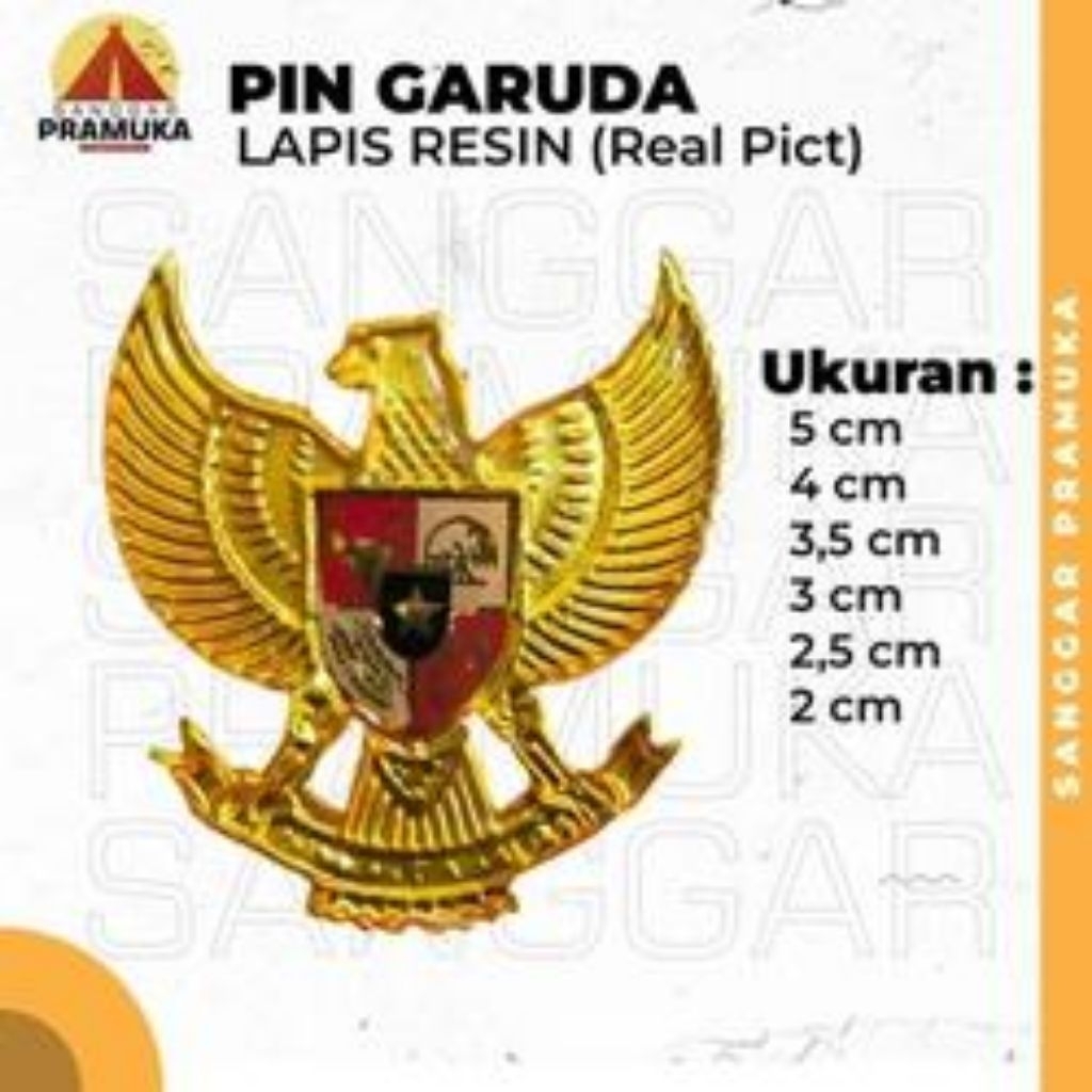 GARUDA BROOCH BROS GARUDA PIN TOPI PECI PASKIBRA
