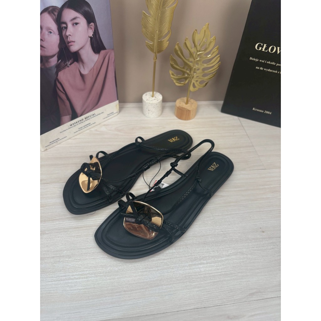 Sandal Wanita Terbaru Zs653 Sendal Flat Slip On
