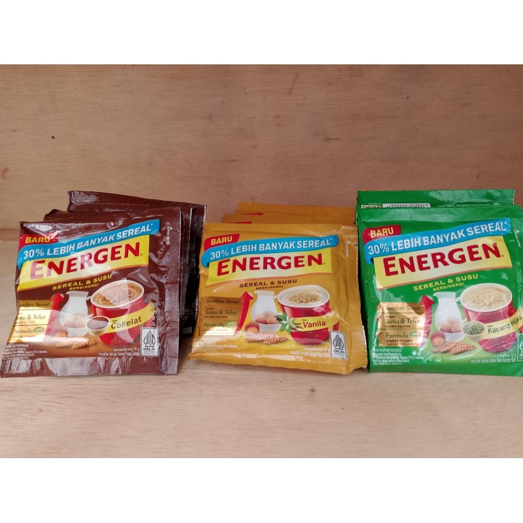 

Energen kemasan renceng isi 10