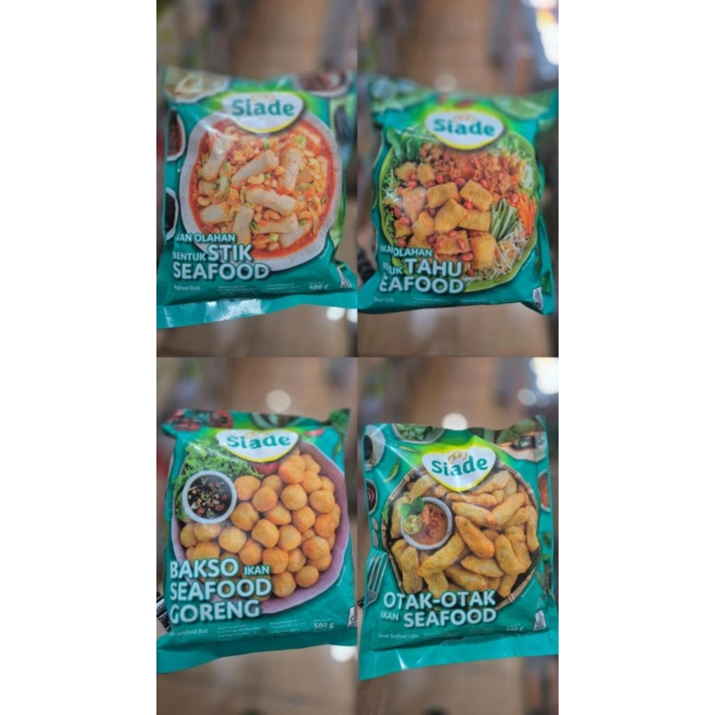 

SIADE IKAN OLAHAN 500 GRAM / STIK SEAFOOD / TAHU SEAFOOD / OTAK OTAK IKAN SEAFOOD / BAKSO IKAN SEAFOOD GORENG