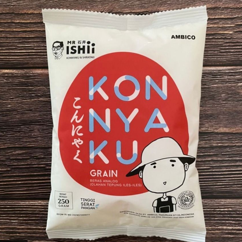 

BERAS ANALOG KONYAKU GRAIN KEMASAN 250 GRAM