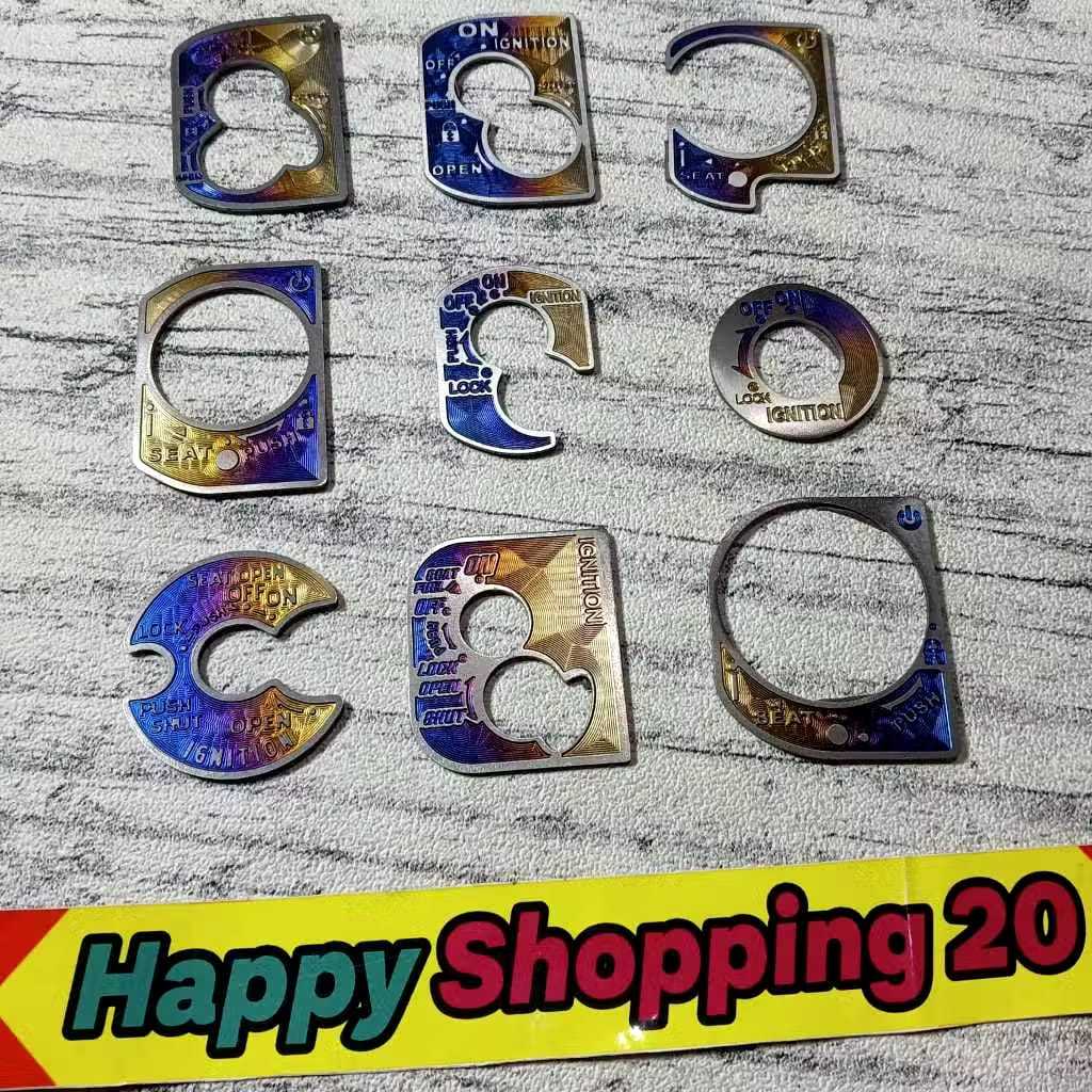 emblem cover kunci kontak titanium vario 125 / 150 led old / pcx cbu original viet