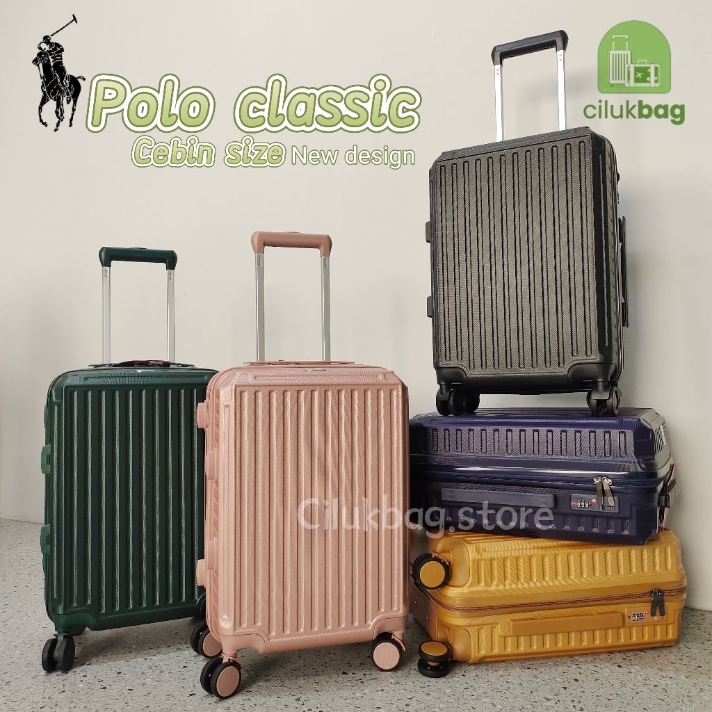 Koper Polo Classic Cabin Size 20 inci Bahan Fiber PVC