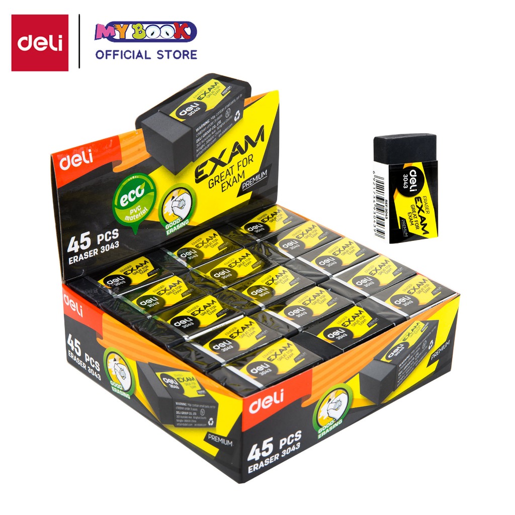 

DELI Penghapus Pensil 2B Alat Tulis Sekolah Untuk Ujian E3043 - 1 Pcs