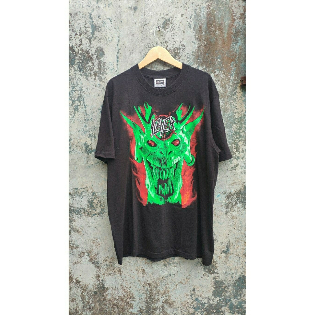 Kaos Vintage Bootleg Slayer Root of all evil