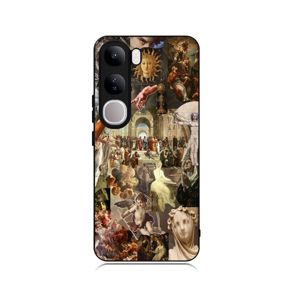 Case VIVO V40 V40e V30 V30e V20 V20e Pro Lite TPU Custom Softcase Da Vinci Art