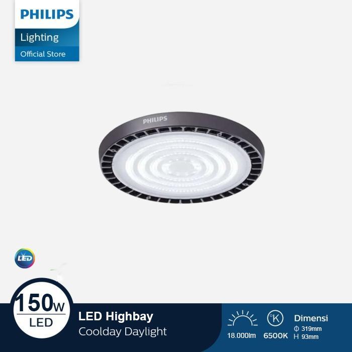 Philips lampu Highbay BY229P 150W Cool Daylight putih GARANSI 1 TAHUN [Pengganti tipe BY239P]