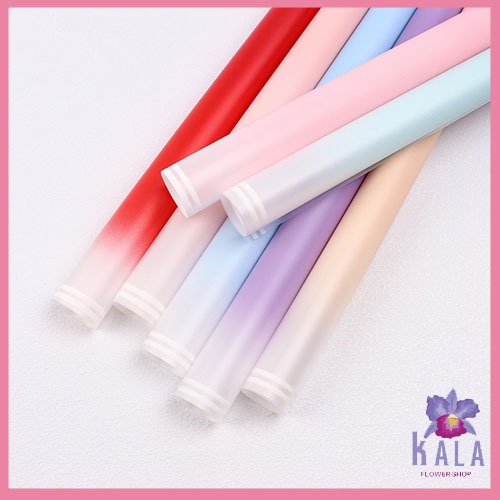 

Kertas buket gradient list cellophane Flower Wrapping Paper Florist KB6294