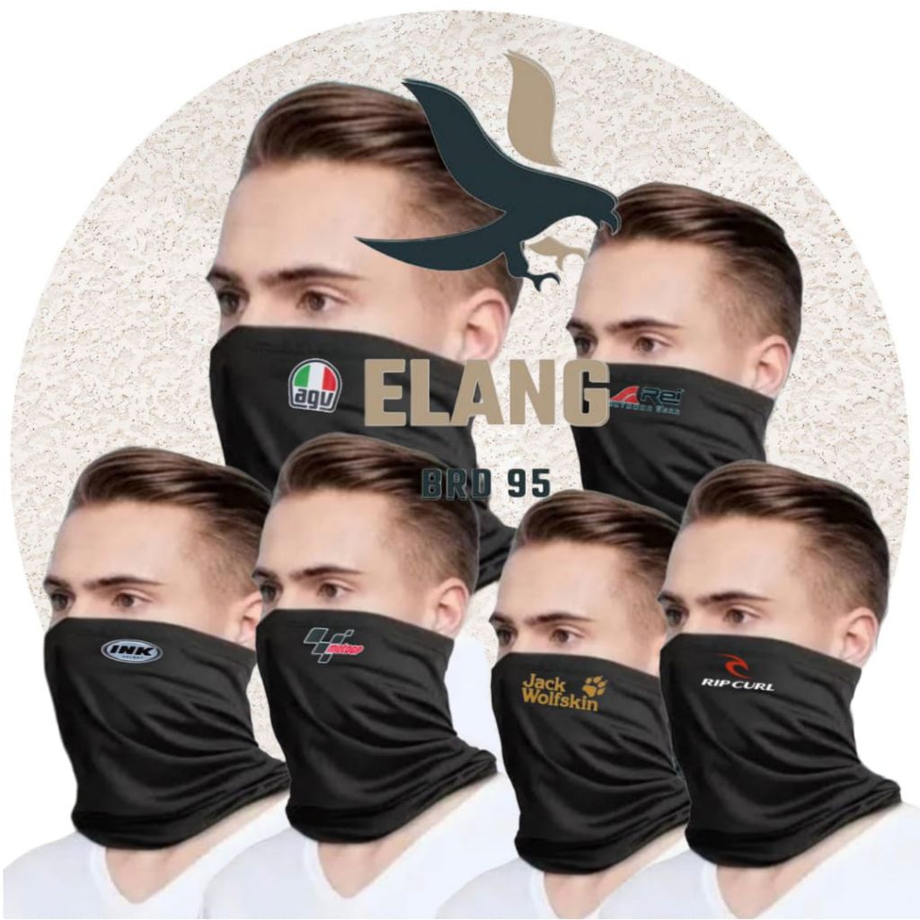 buff masker premium / buff masker hitam multifungsi / masker buff