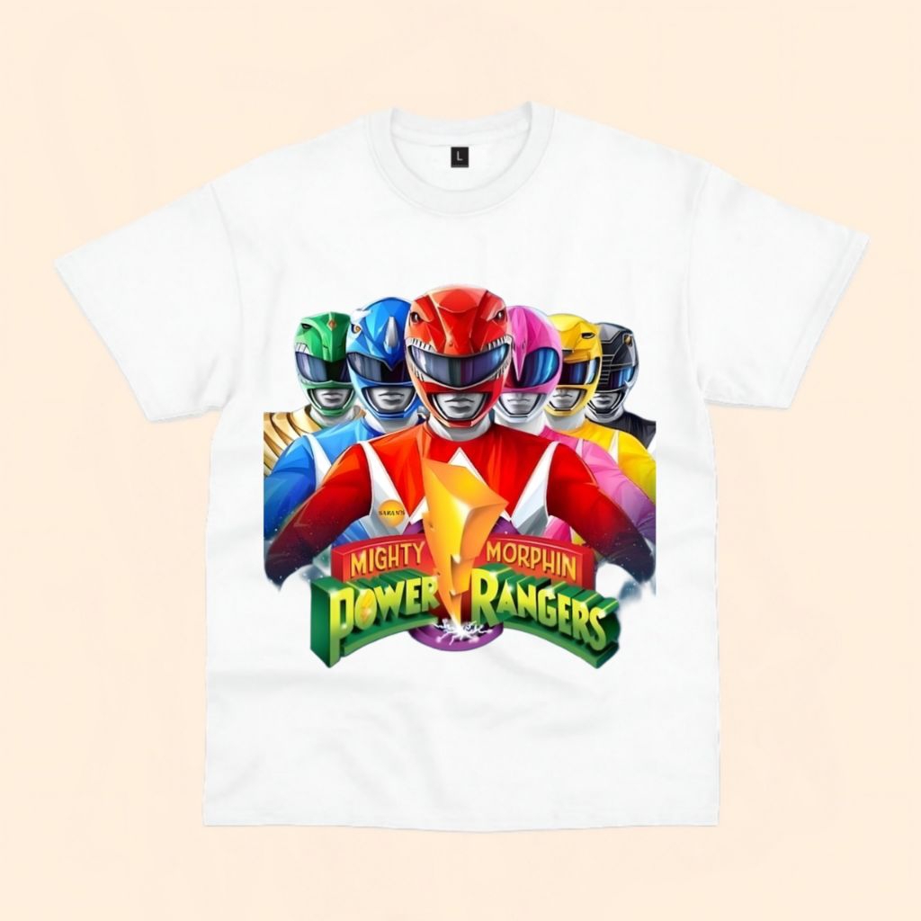 Kaos anak gambar power rangger kartun free nama