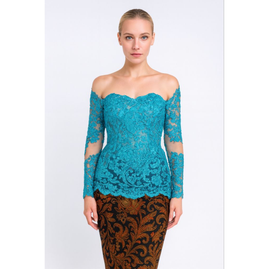 Kebaya Modern untuk Wisuda Warna Abu 261