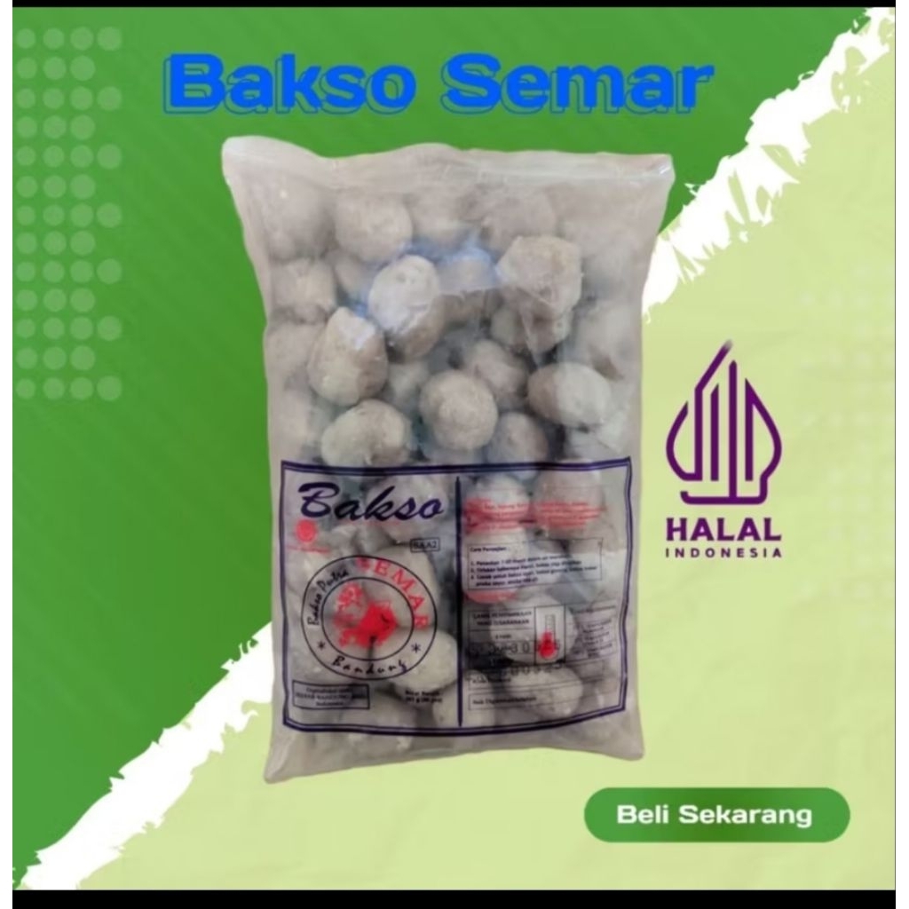 

Bakso ukuran Kecil dengan isi 50 daging Sapi