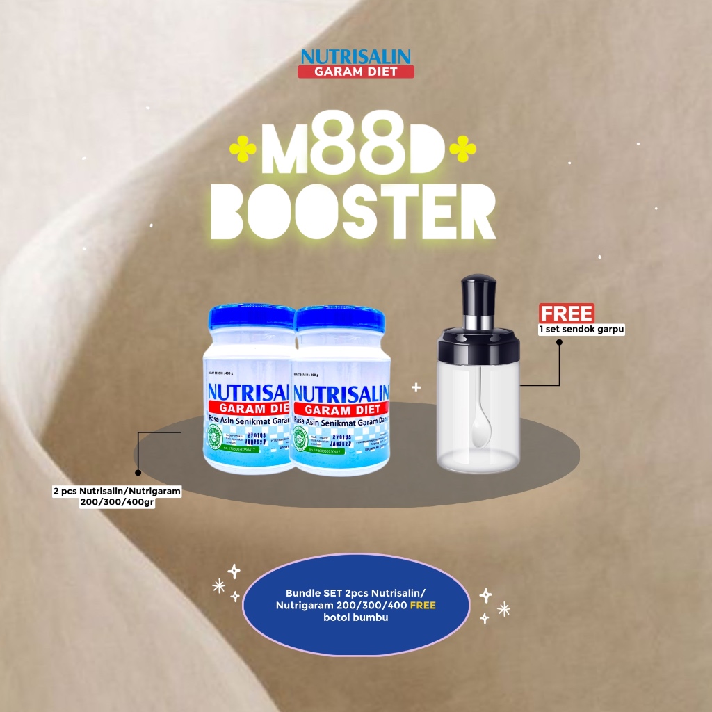 

2 pcs Nutrisalin 400gr FREE Botol Bumbu Premium