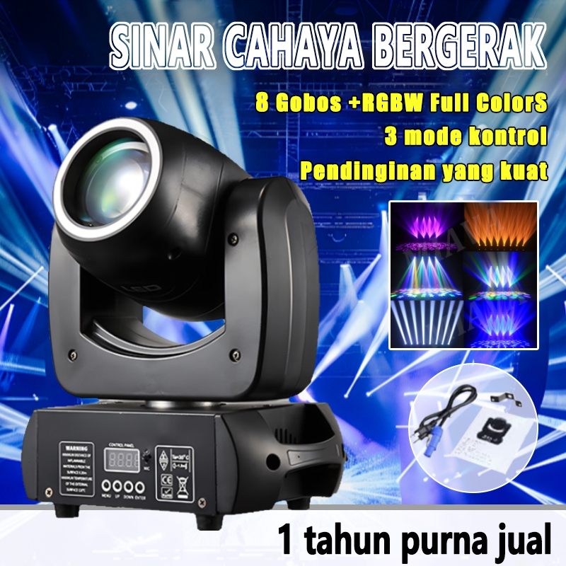 120W mini Lampu Sorot Panggung Spotlight 60W/30W RGB Moving Head Party Lights Disco