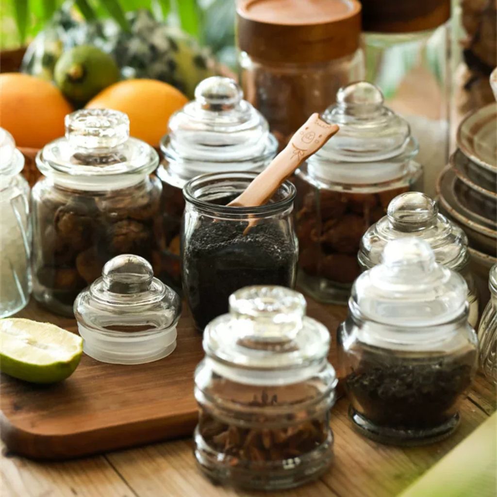 Toples Kaca Mini | Toples Kaca Hiasan Permen | Toples Kaca Size Mini Unik