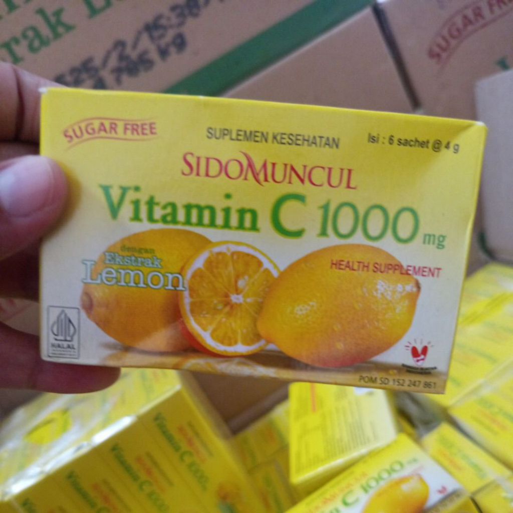 

C 1000 LEMON ASLI SIDOMUNCUL 100% ada BPOM nya