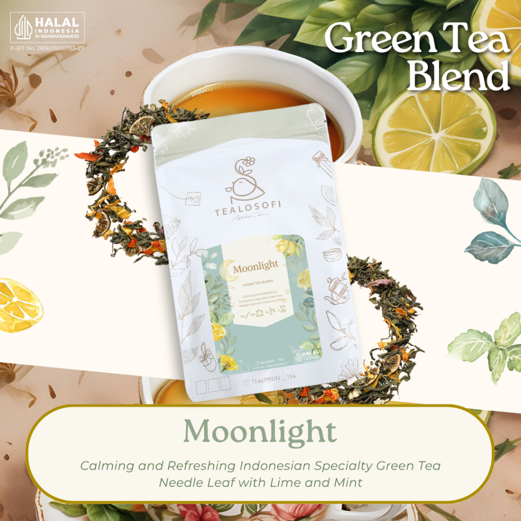 

Moonlight - Ramadhan Seasonal Artisan Green Tea Blend - Teh - 12 gram