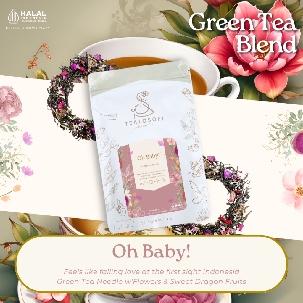 

Oh Baby - Tealosofi Artisan Premium Tea Green Blend - Teh Indonesia
