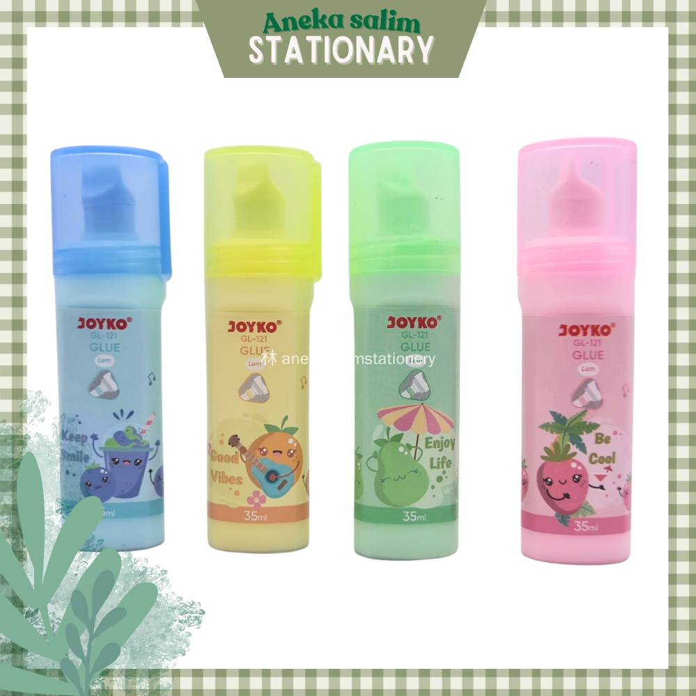 

Anekasalim - White Liquid Glue Color Joyko Lem Putih Kertas Cair Warna GL-121 35ml