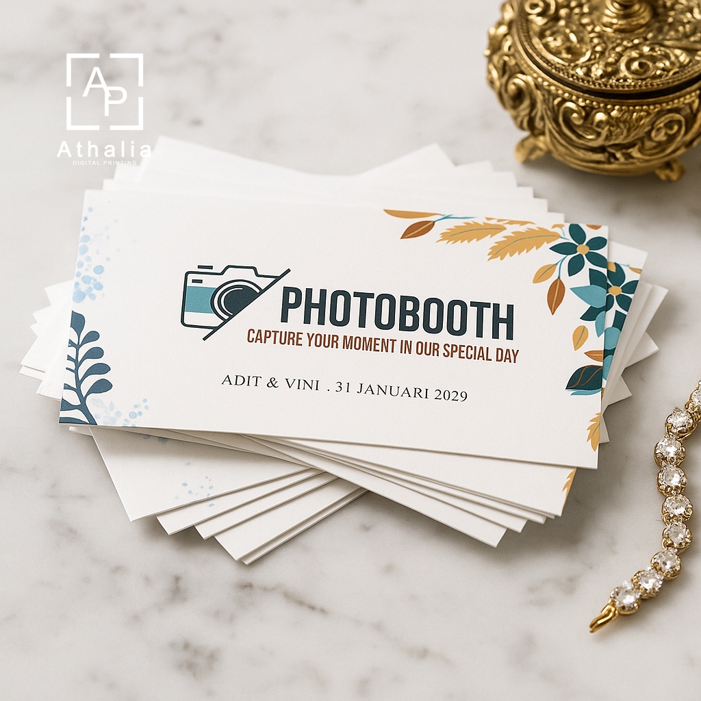 Kartu Photobooth Pernikahan / Kupon Photobooth PB01