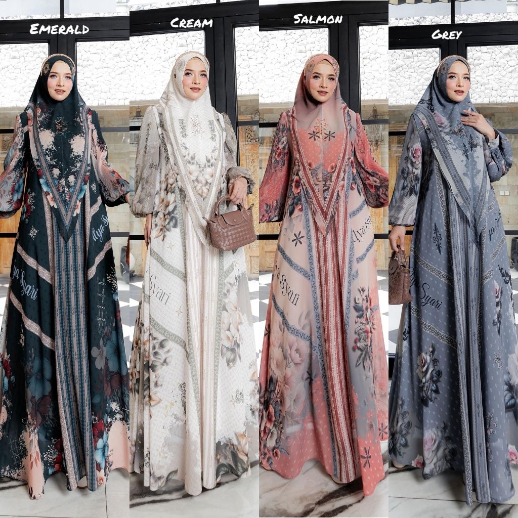 gamis haruma set hijab  by alya