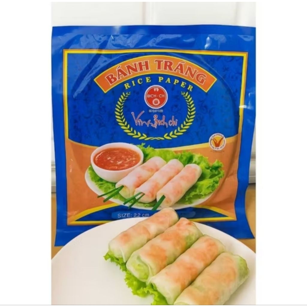 

Vina Bich Chi Banh Trang Rice Paper Blue Makanan Instan 22 cm 400Gr
