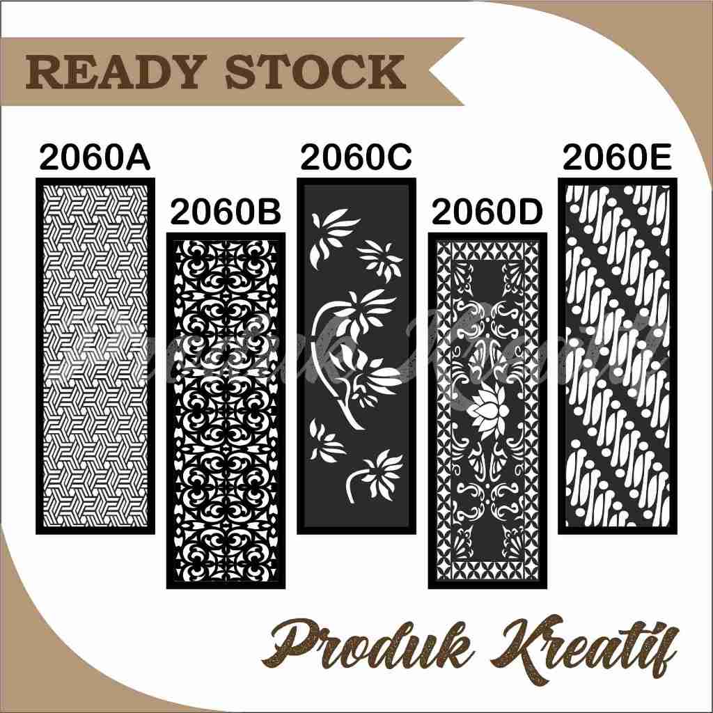 Laser Cutting CNC Potong Plat Besi Ornament | Pagar Rumah | Desain Modern