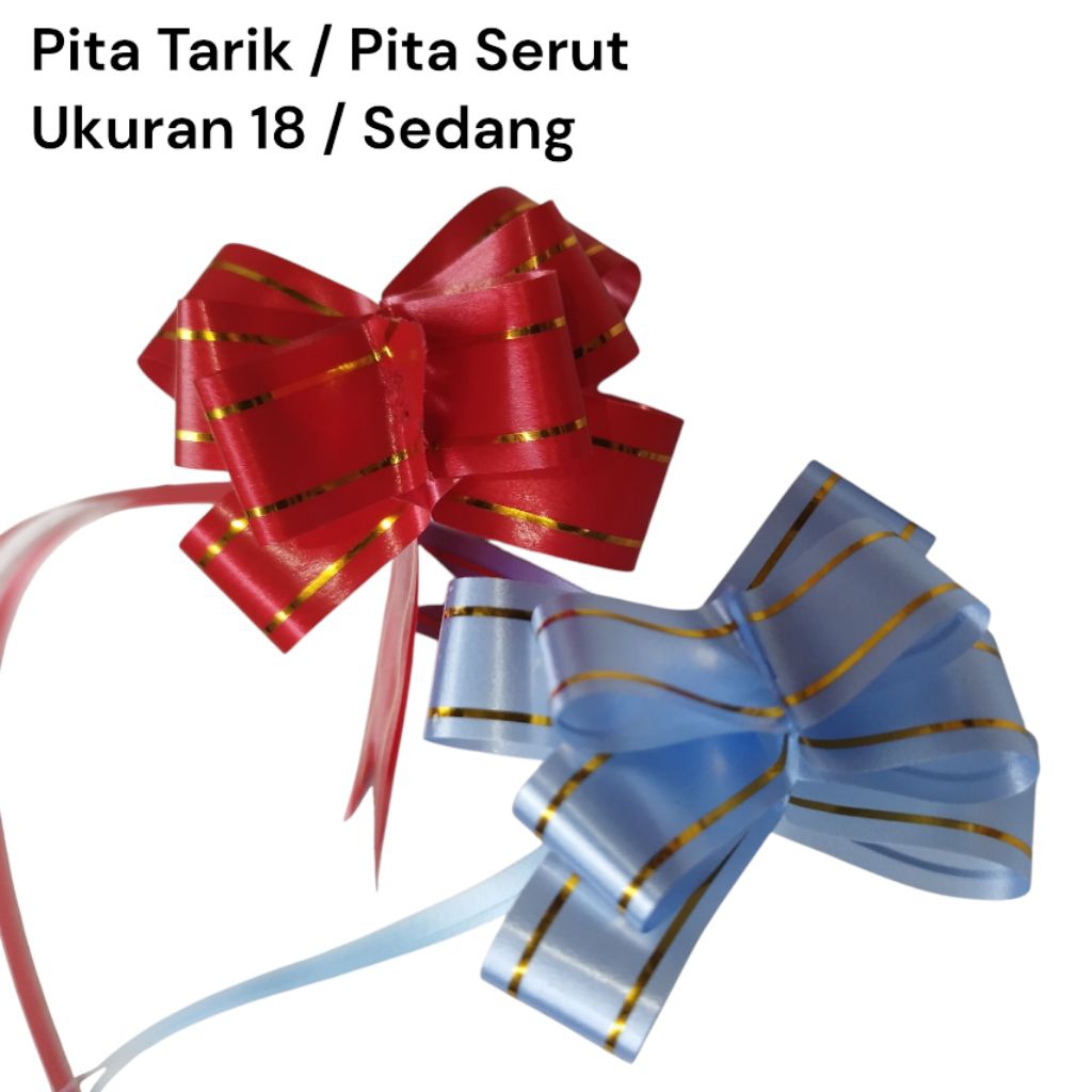 

1 Pack Pita Tarik / Pita Serut / Pita Hias / Pita Plastik Ukuran Sedang