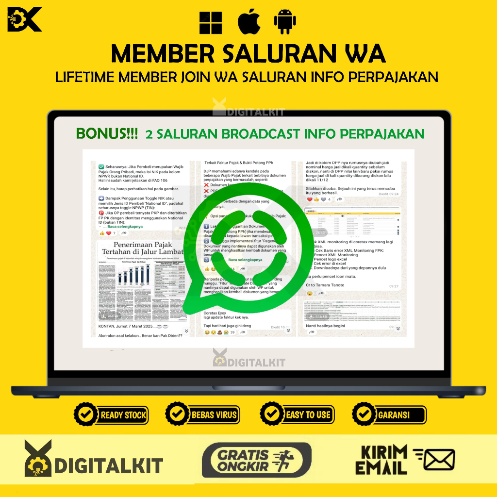 [T0263] LIFETIME MEMBER JOIN SALURAN WA INFO PERPAJAKAN AKTIF UPDATE TIAP HARI