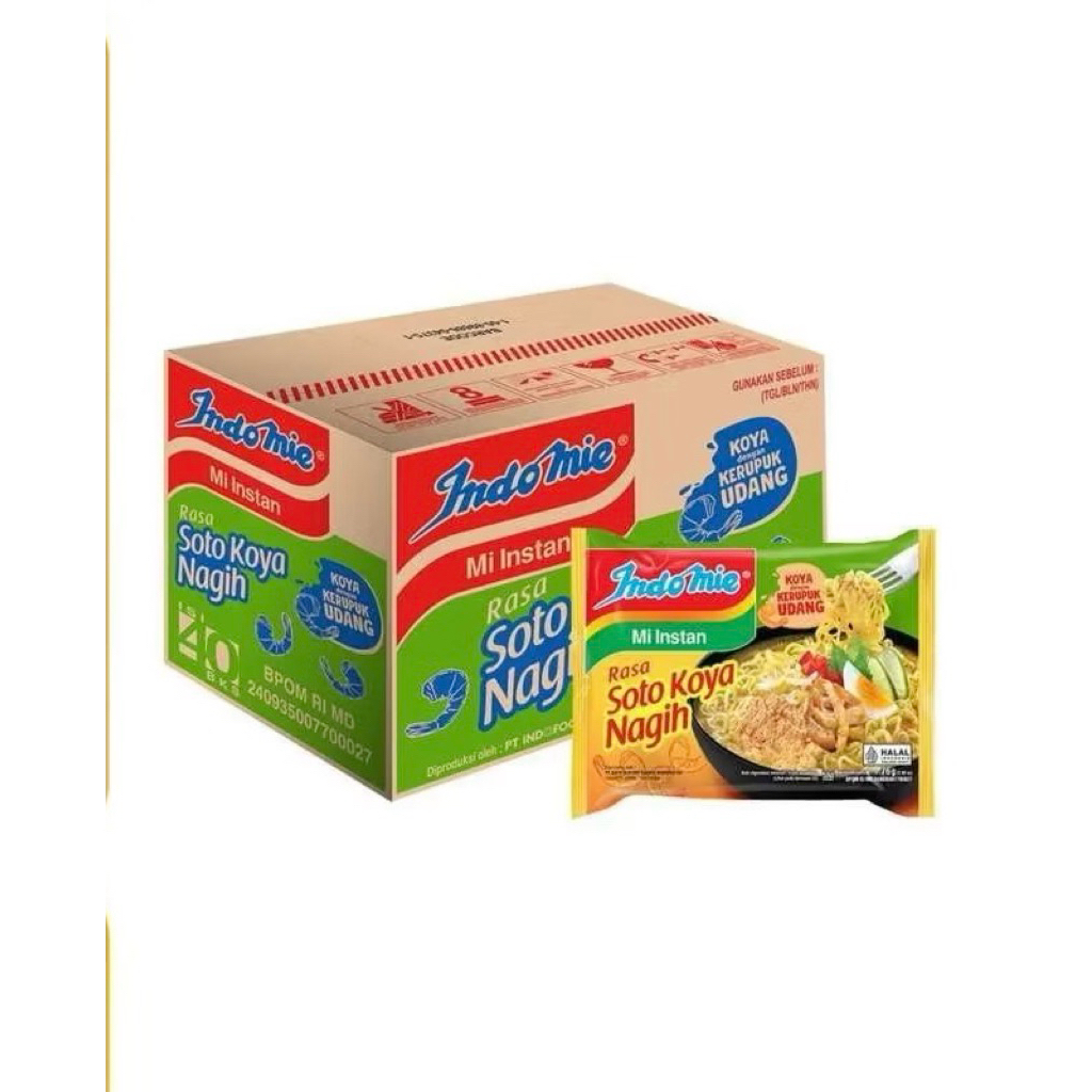 

1 Dus Isi 40 bungkus INDOMIE KUAH INSTAN SOTO KOYA NAGIH 76 gr