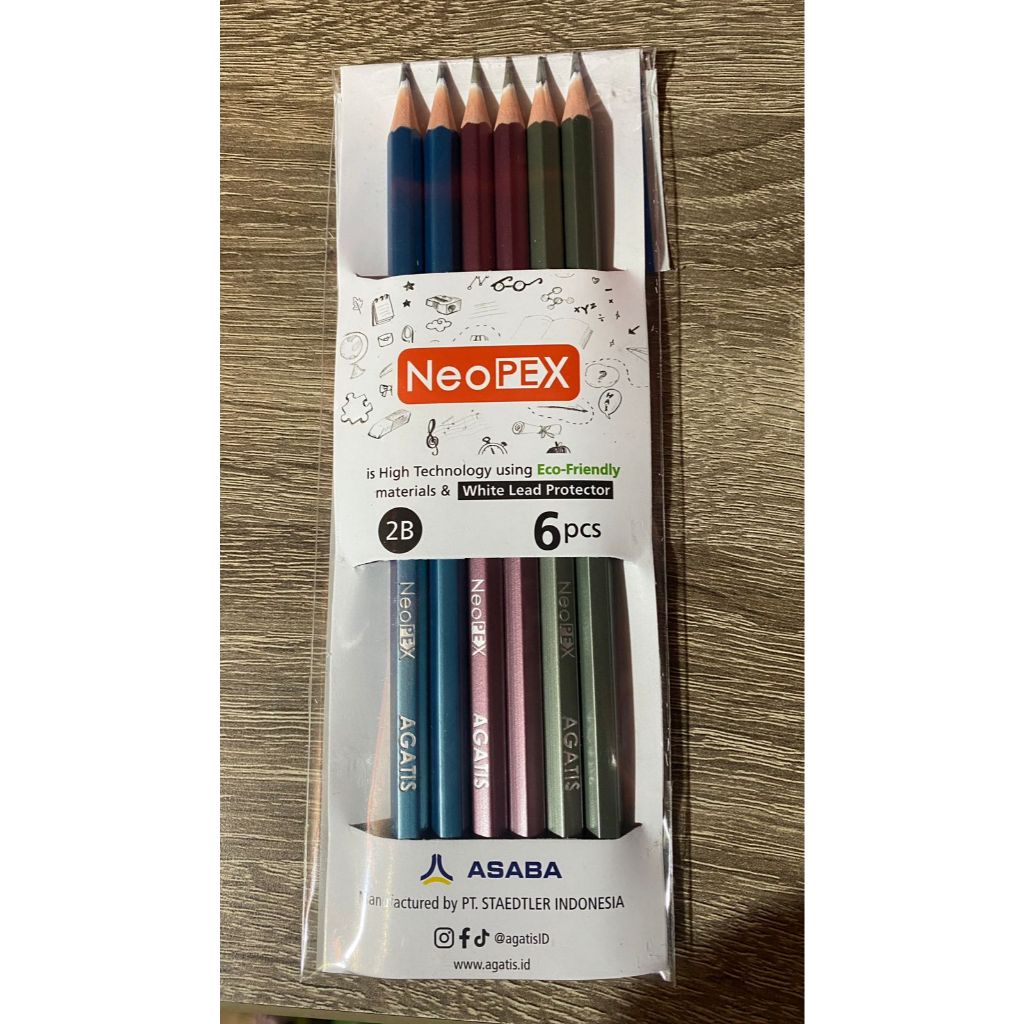 

[5046789] PENSIL 2B NEOPEX GRAPH HEXA METALIC NH-2B-M1201 AGATIS
