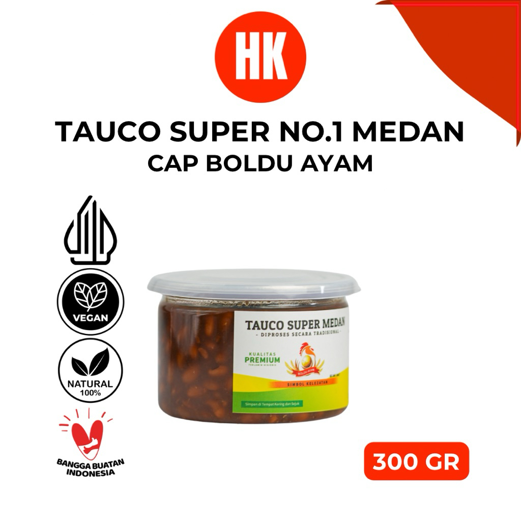 

TAUCO SUPER NO.1 MEDAN 'CAP BOLDU AYAM' HALAL FERMENTASI ALAMI (300 GRAM) [HK MEDAN]