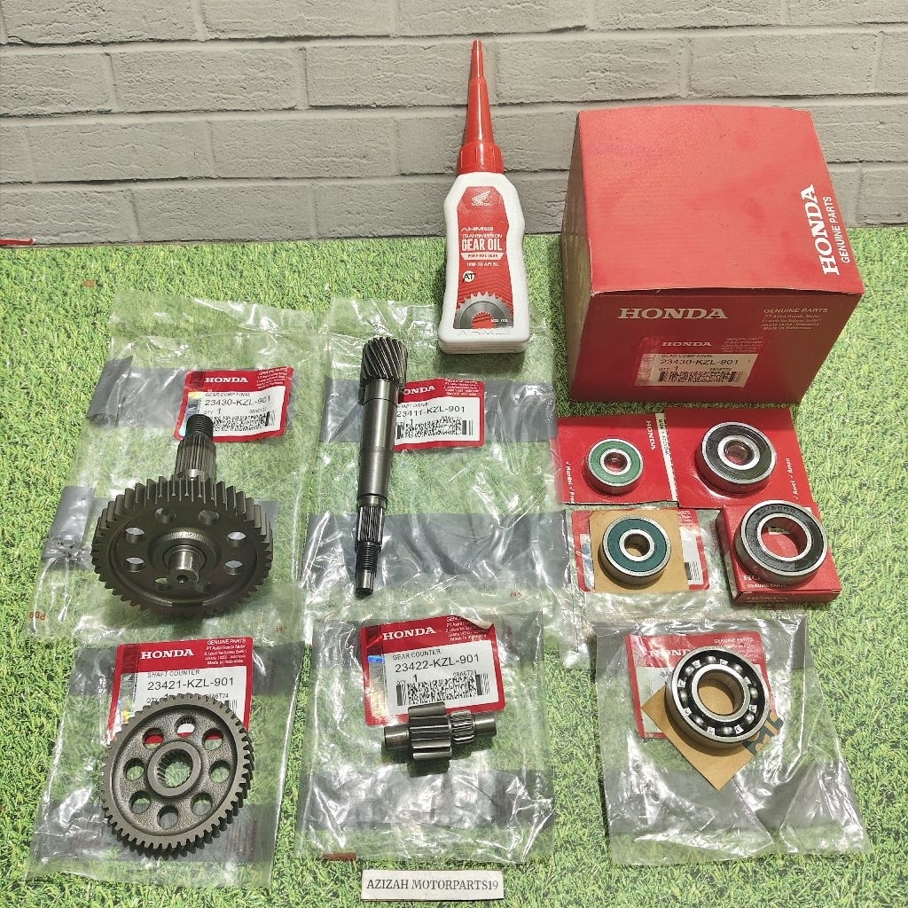Gear Rasio set Bearing Rasio +Oli Gardan Honda Beat fi, Beat pop,  Scoopy fi, Spacy fi, Vario 110 fi