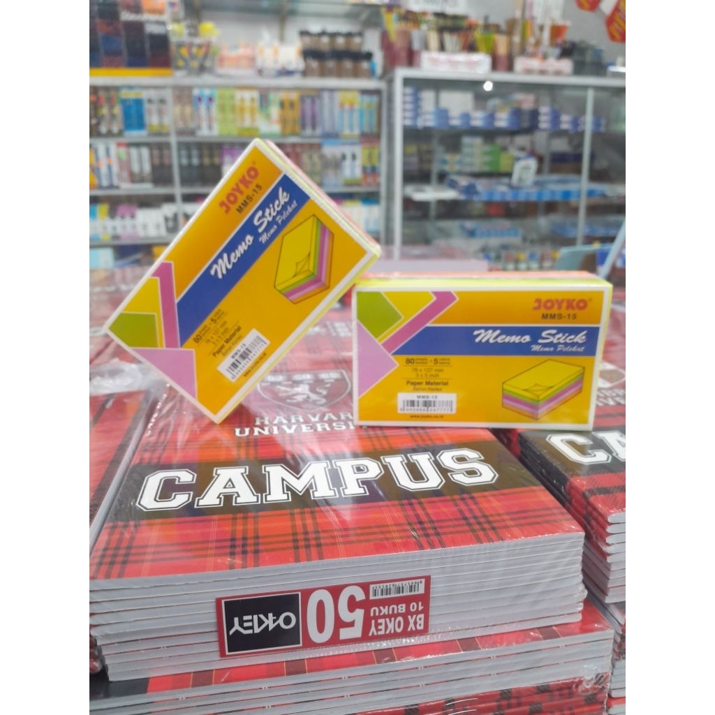 

Memo Stick Joyko MMS-15 Ukuran 76x127 mm / 3x5 Inchi / Isi 80 Lembar 5 Warna / 247777